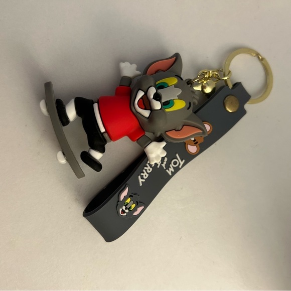 Accessories - Tom and Jerry Gray and Red Keychain